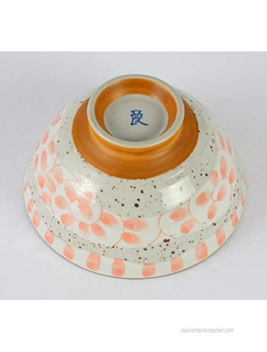 Minorutouki mino ware Pottery Rice Bowl Obi-Tako arabesque S size Red Set of 2 φ4.64×H2.48in 5.64oz Made in Japan