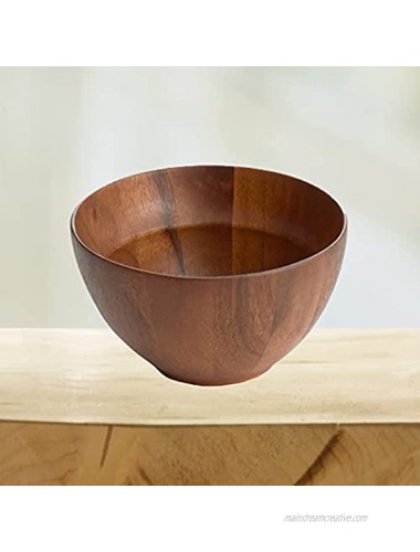 Nambe Skye Collection All-Purpose Bowl Measures at 5.75 x 3.25 Made with Acacia Wood Designed by Robin Levien