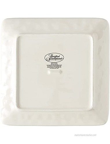 Certified International Piazzette 10.5 Dinner Plates Set of 4 Multicolor