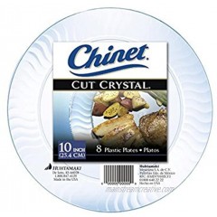 Chinet Cut Crystal Dinner Plates 10 Inch 8 ct Pack of 6