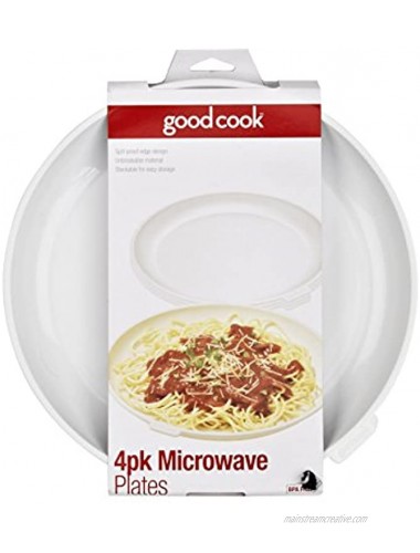 Goodcook Microwave Plates Set of 4 Kitchen Essentials