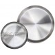 Immokaz Matte Polished 10.0 inch 304 Stainless Steel Round Plates Dish Set for Dinner Plate Camping Outdoor Plate Baby safe Toddler Kids BPA Free Pack of 2 L 10.0"