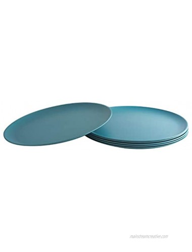 Natura Green- Bamboo Plates- Set of 6- 10 inches Blue