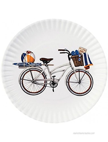 Summer Bikes 9 Melamine Plates Set of 4
