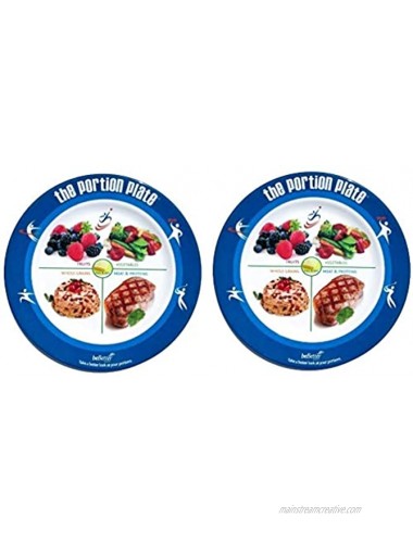 The Adult Portion Plate Food Portions 2 pack