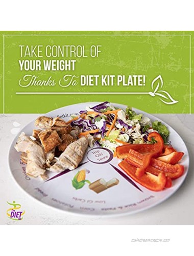 The Diet Kit Perfect Portion Control Divided Diet Plate