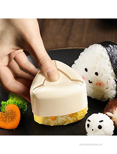 Dicunoy Set of 8 Sushi Mold Triangle Onigiri Rice Mold Sushi Making Kit Onigiri DIY Tools for Rice Ball Sushi