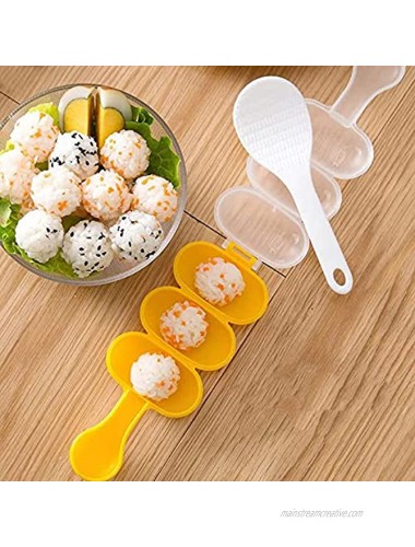 Rice Ball Molds Shaker Sushi Maker Mould DIY Ball Shaped Kitchen Tools Rice Baller for Kids Lunch Food Decorating Maker Mould Kitchen Tools for Shake