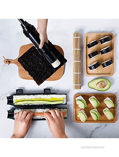 Sushi Making Kit for Beginners 22-in-1 Sushi Maker Set with Bamboo Sushi Roller Mat Complete Sushi Rolling Pack With Detailed Recipes