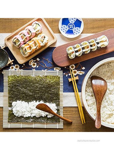 Sushi Making Kit for Beginners 22-in-1 Sushi Maker Set with Bamboo Sushi Roller Mat Complete Sushi Rolling Pack With Detailed Recipes