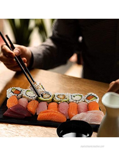 Sushi Unlimited Sushi Set for Two: Sushi Plates Soy Sauce Bowls Chopsticks Includes Chopstick Holders!