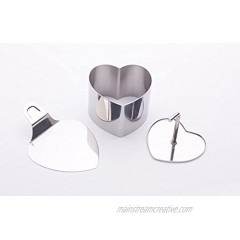 The Original Sushi Tower Kit Add-On Component – 3pc Heart Shaped Personal Tower Set Premium Stainless Steel Sushi Making Set The Art of Elevated Sushi Homemade Gourmet Sushi Your Way