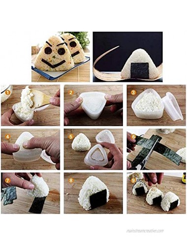 Triangle Sushi Mold Rice Ball Maker DIY Tool 2 pcs set