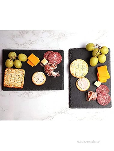 6 Pieces Slate Cheese Board Charcuterie Boards 6 x 0.1 x 8.75 In