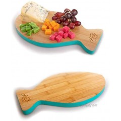 Small Bamboo Cheese board & Cutting Board Premium Organic Bamboo Serving Platter Serving Tray by Kozy Kitchen