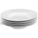 Amuse- Professional Gourmet Porcelain Pasta Plate- Set of 6 Pasta Plate