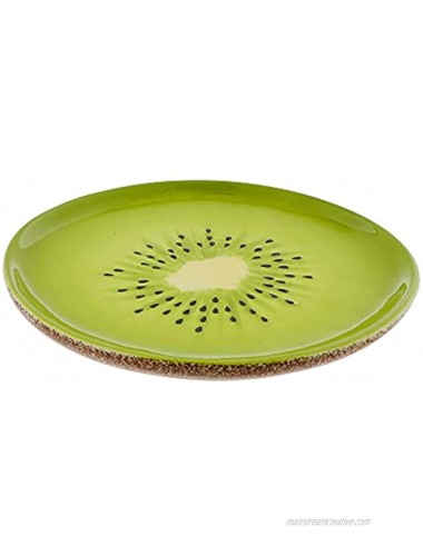 Ceramic Fruit Decorative Plate Small Appetizer Salad or Dessert Plate 6.25 Inch Kiwi
