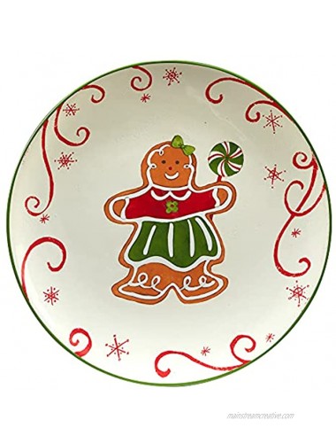 Certified International Holiday Magic Gingerbread 9 Dessert Salad Plates Set of 4 Multicolor