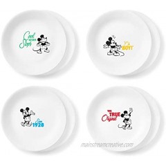 Corelle Disney Mickey Mouse-The True Original 8.5" Salad Lunch Plates 8 Pack Disney Mickey Mouse The True Original