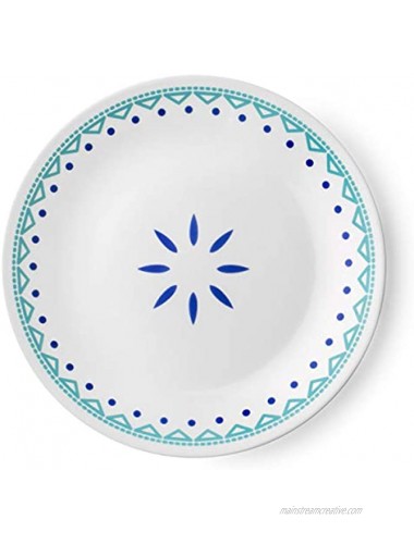 Corelle Livingware Santorini Sky 8.5 Lunch Salad Plate Set of 4