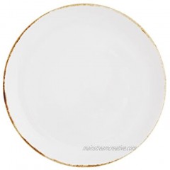D&V Salt Serena Coupe Plate 8.25-Inch Set of 4 White