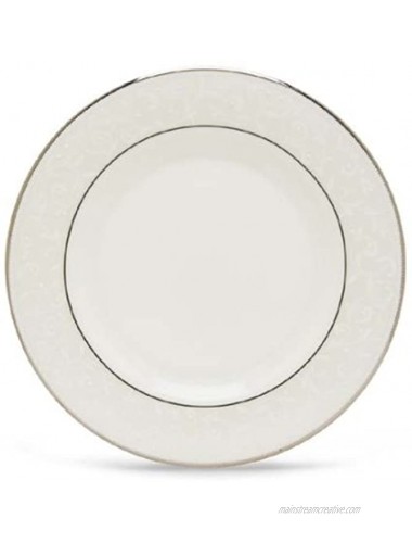 Lenox Opal Innocence Salad Plate white and platinum