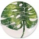 Vietri Into the Jungle Monstera Leaf Salad Plate
