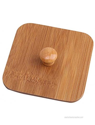 Appetizer Serving Plate Ceramic Appetizer Serving Plate with Bamboo Tray Cover for Fruits Nuts Desserts6-Compartment