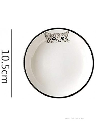 FUYU 4pcs Cat Multipurpose Ceramic Sauce Dish Seasoning Dishes Sushi Dipping Bowl Appetizer Plates Serving Dish