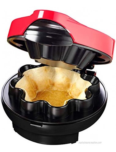 Taco Tuesday Baked Tortilla Bowl Maker Uses 8 or 10 Inch Shells Perfect for Tostadas Salads Dips Appetizers & Desserts 10-Inch Red