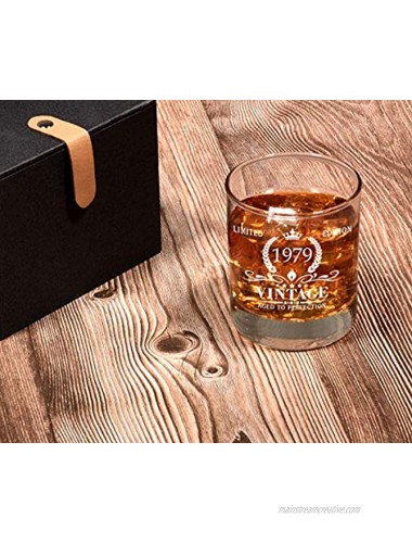 1979 42nd Birthday Gifts for Men Vintage Whiskey Glass 42 Birthday Gifts for Dad Son Husband Brother Funny 42nd Birthday Gift Present Ideas for Him 42 Year Old Bday Party Decoration