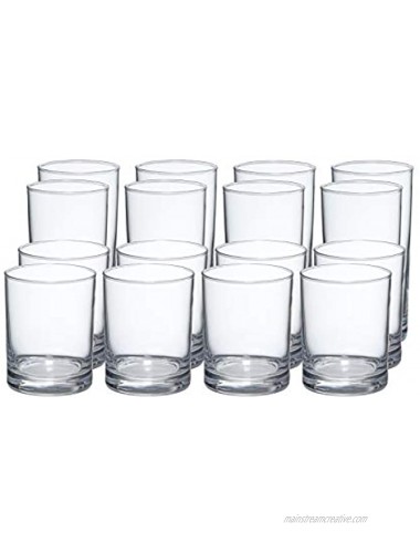 Basics Admiral 16-Piece Old Fashioned and Coolers Glass Drinkware Set
