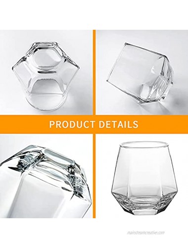 Clear Glass Beer Cups – 6 Pack – All Purpose Drinking Tumblers 10 oz – Elegant Design for Home and Kitchen – Great for Restaurants Bars Parties – by Kitchen