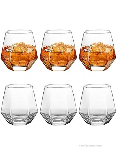 Clear Glass Beer Cups – 6 Pack – All Purpose Drinking Tumblers 10 oz – Elegant Design for Home and Kitchen – Great for Restaurants Bars Parties – by Kitchen