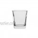Commercial Whiskey Rocks Glasses Fluted Lowball Set of 6 Clear 9.4 oz