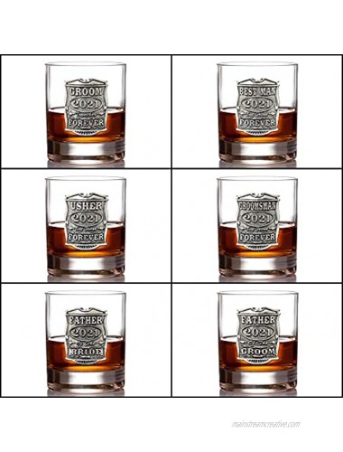 English Pewter Company 11oz Father Of The Groom Tumbler Old Fashioned Whisky Rocks Glass Personalised With Your Year – Perfect Wedding Party Gifts For Your Groomsmen – Gift Box [WD006]
