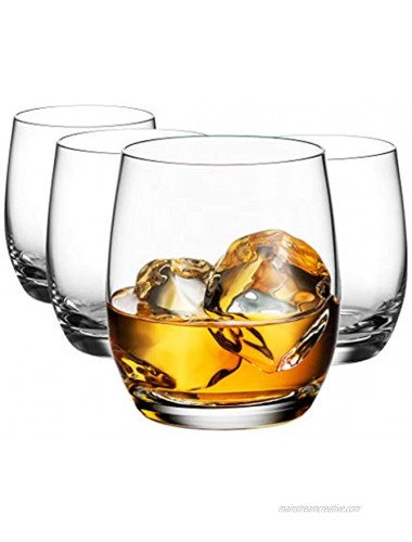 Godinger Old Fashioned Whiskey Glasses Glass Beverage Cups European Made 12oz Set of 4
