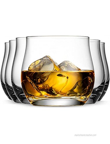MITBAK Whiskey Bar Glasses Set of 6 | Luxurious 10 Ounce Old Fashioned Glassware Set | Our Scotch & Bourbon Glass Tumblers Make A Great Gift Idea For Cocktail Enthusiasts |Rock Glasses Made in Europe