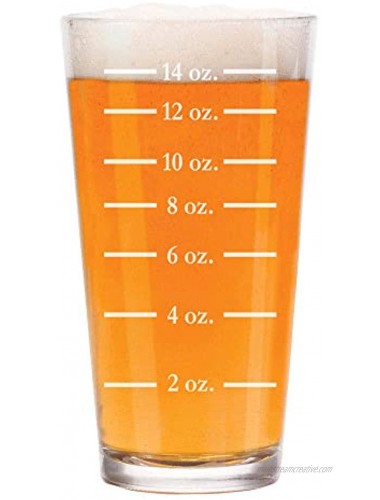16 oz Beer Pint Glass Measuring Cup Ounces