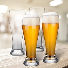 Beer Glasses Set of 4 Pint Glass Capacity 23oz Craft Beer Glass Pilsner Beer Glass and IPA Beer Glass Beer Glassware Cup Classic Beer Glasses for Party Cocktail Glassware