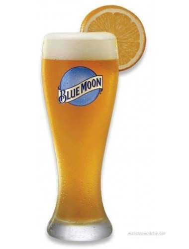 Blue Moon 16 Ounce Wheat Beer Glass Set Set of 2
