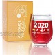 Funny Wine Glass Gift-"2020 One Star Would NOT Recommend" 17 Oz Stemless Wine Glass 2020-1 Star