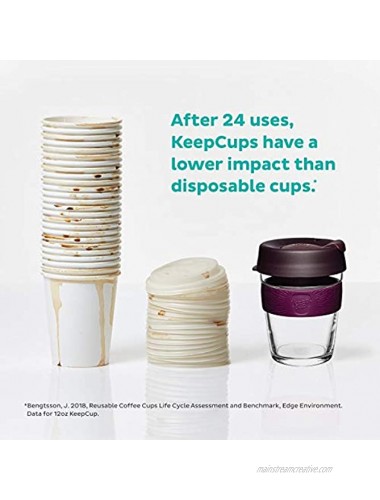KeepCup Brew Reusable Glass Cup Medium 12oz | 340mls Alder