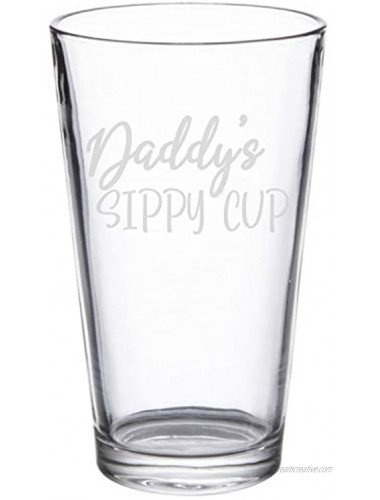 NeeNoNex Daddy's Sippy Cup Beer Pint Funny Birthday Gift For Dad From Daughter Son Wife