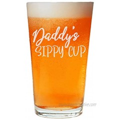 NeeNoNex Daddy's Sippy Cup Beer Pint Funny Birthday Gift For Dad From Daughter Son Wife