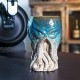 SUMMIT COLLECTION Cthulhu Creature Beer Ceramic Pint Glass 16 fl oz Novelty Drinkware Blue White