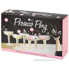 Talking Tables Prosecco Adult Drinking Includes Glasses & Ping Pong Balls | Games for Bachelorette Party Girls Night Birthday Bridal Shower NYE Cham 12 Glasses