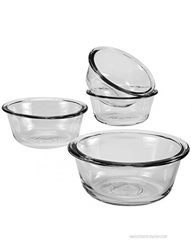 Anchor Hocking 10-Ounce Oval Glass Custard Cups Set of 4 82269L11