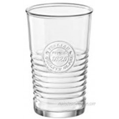 Bormioli Rocco Officina1825 Cooler Glass Set of 4 16 oz Clear