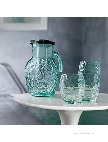 Bormioli Rocco Oriente Cooler Glass Set of 6 16 oz Cool Green